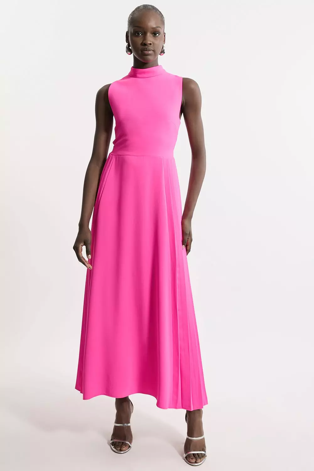 Pleated cocktail dress online